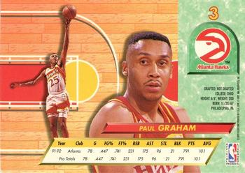 1992-93 Fleer Ultra Paul Graham #3 Atlanta Hawks