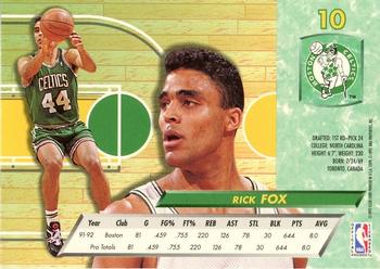 1992-93 Fleer Ultra Rick Fox #10 Boston Celtics
