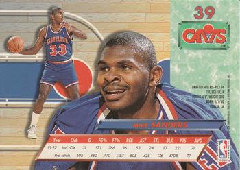 1992-93 Fleer Ultra Mike Sanders #39 Cleveland Cavaliers