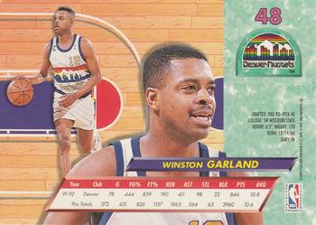 1992-93 Fleer Ultra Winston Garland #48 Denver Nuggets