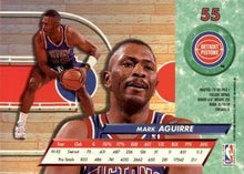 将图片加载到图库查看器,1992-93 Fleer Ultra Mark Aguirre #55 Detroit Pistons