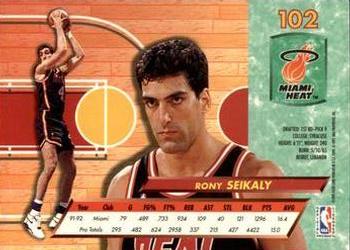 1992-93 Fleer Ultra Rony Seikaly #102 Miami Heat