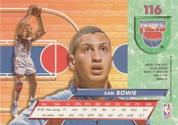 1992-93 Fleer Ultra Sam Bowie #116 New Jersey Nets