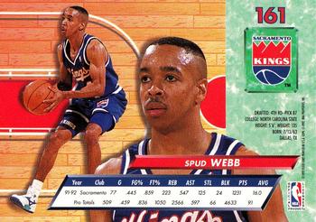 1992-93 Fleer Ultra Spud Webb #161 Sacramento Kings