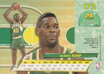 1992-93 Fleer Ultra Shawn Kemp #172 Seattle SuperSonics
