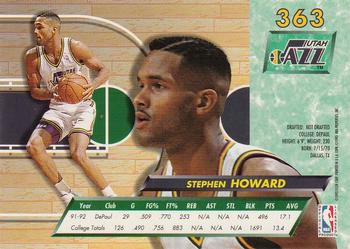 1992-93 Fleer Ultra Stephen Howard RC #363 Utah Jazz