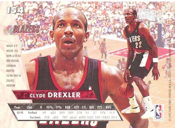 1993-94 Fleer Ultra Clyde Drexler #154 Portland Trail Blazers