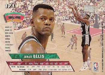1993-94 Fleer Ultra Dale Ellis #171 San Antonio Spurs