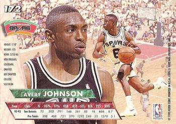 1993-94 Fleer Ultra Avery Johnson #172 San Antonio Spurs