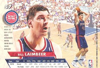 1993-94 Fleer Ultra Bill Laimbeer #57 Detroit Pistons