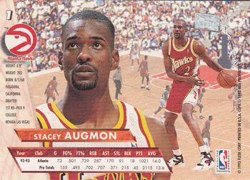 1993-94 Fleer Ultra Stacey Augmon #1 Atlanta Hawks