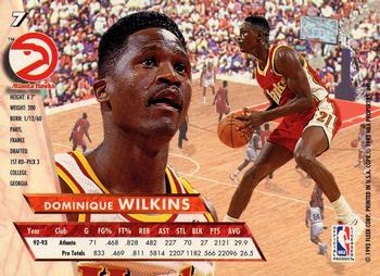 1993-94 Fleer Ultra Dominique Wilkins #7 Atlanta Hawks