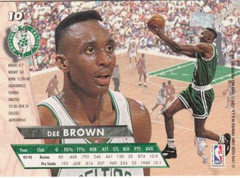 1993-94 Fleer Ultra Dee Brown #10 Boston Celtics