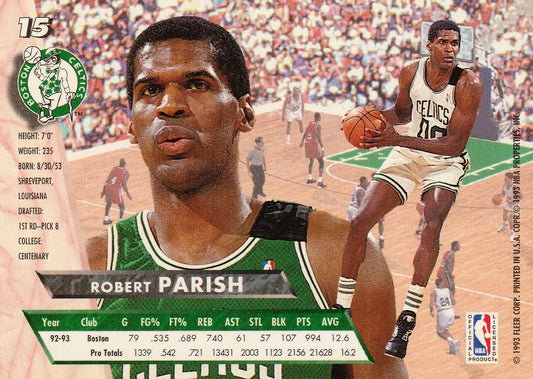 1993-94 Fleer Ultra Robert Parish #15 Boston Celtics