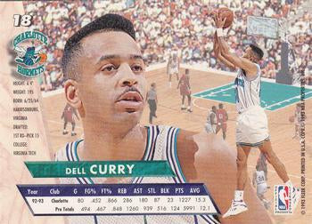 1993-94 Fleer Ultra Dell Curry #18 Charlotte Hornets