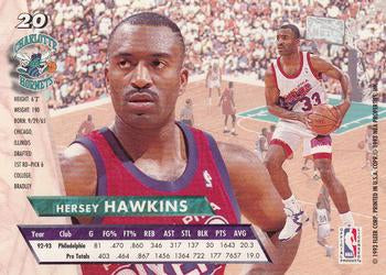 1993-94 Fleer Ultra Hersey Hawkins #20 Charlotte Hornets