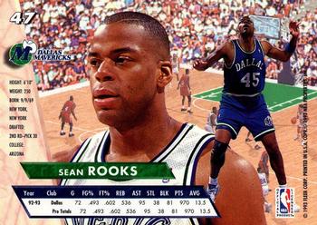 1993-94 Fleer Ultra Sean Rooks #47 Dallas Mavericks