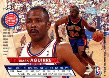 1993-94 Fleer Ultra Mark Aguirre #55 Detroit Pistons