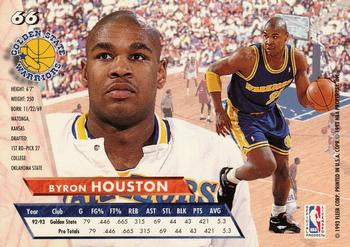 1993-94 Fleer Ultra Byron Houston #66 Golden State Warriors
