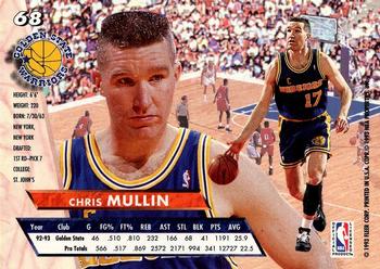 1993-94 Fleer Ultra Chris Mullin #68 Golden State Warriors