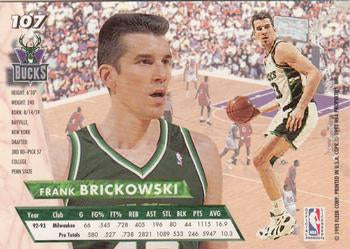 1993-94 Fleer Ultra Frank Brickowski #107 Milwaukee Bucks