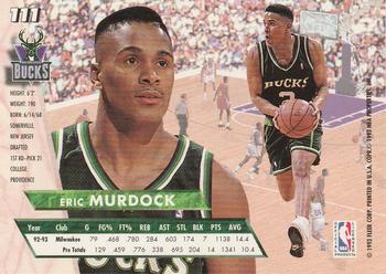 1993-94 Fleer Ultra Eric Murdock #111 Milwaukee Bucks