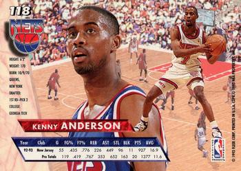 1993-94 Fleer Ultra Kenny Anderson #118 New Jersey Nets