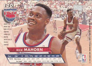 1993-94 Fleer Ultra Rick Mahorn #120 New Jersey Nets