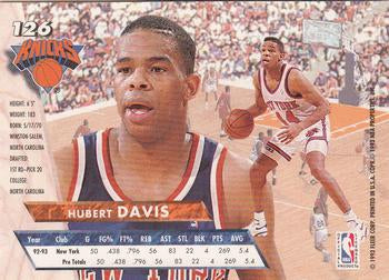 1993-94 Fleer Ultra Hubert Davis #126 New York Knicks