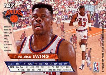1993-94 Fleer Ultra Patrick Ewing #127 New York Knicks