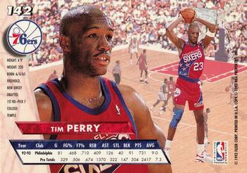 1993-94 Fleer Ultra Tim Perry #142 Philadelphia 76ers