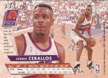 1993-94 Fleer Ultra Cedric Ceballos #146 Phoenix Suns