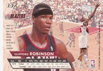 1993-94 Fleer Ultra Clifford Robinson #157 Portland Trail Blazers