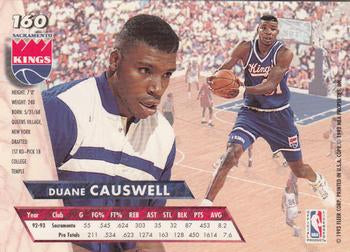 1993-94 Fleer Ultra Duane Causwell #160 Sacramento Kings