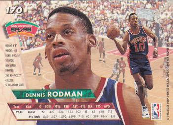 1993-94 Fleer Ultra Dennis Rodman #170 San Antonio Spurs