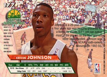 1993-94 Fleer Ultra Ervin Johnson DPK,RC #177 Seattle SuperSonics