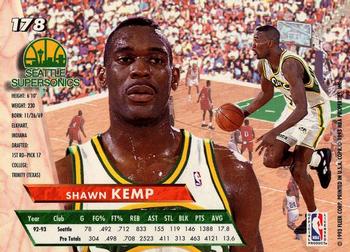 1993-94 Fleer Ultra Shawn Kemp #178 Seattle SuperSonics