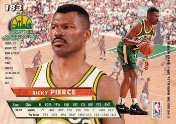 1993-94 Fleer Ultra Ricky Pierce #183 Seattle SuperSonics