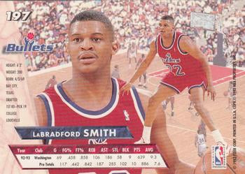 1993-94 Fleer Ultra LaBradford Smith #197 Washington Bullets