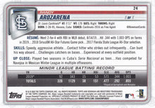将图片加载到图库查看器,2020 Bowman Randy Arozarena RC #24 St. Louis Cardinals