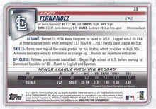 将图片加载到图库查看器,2020 Bowman Junior Fernandez RC #39 St. Louis Cardinals