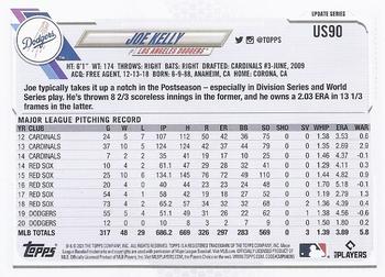 2021 Topps Update Joe Kelly US90 Los Angeles Dodgers