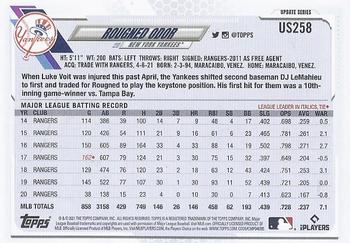 2021 Topps Update Rougned Odor US258 New York Yankees