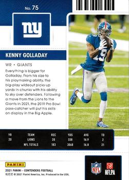 2021 Panini Contenders Season Ticket Kenny Golladay #75 New York Giants