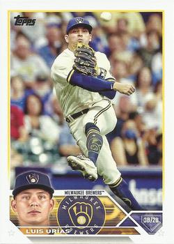2023 Topps Luis Urias #322 Milwaukee Brewers