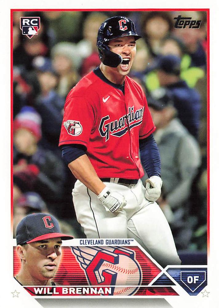 2023 Topps Will Brennan RC #453 Cleveland Guardians
