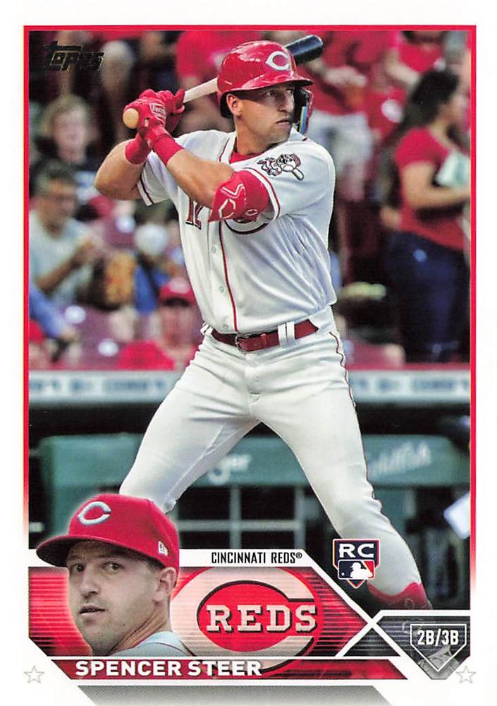 2023 Topps Spencer Steer RC #489 Cincinnati Reds