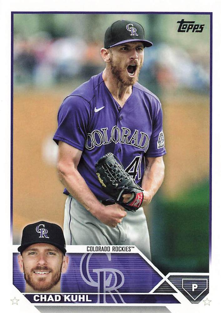 2023 Topps Chad Kuhl #517 Colorado Rockies