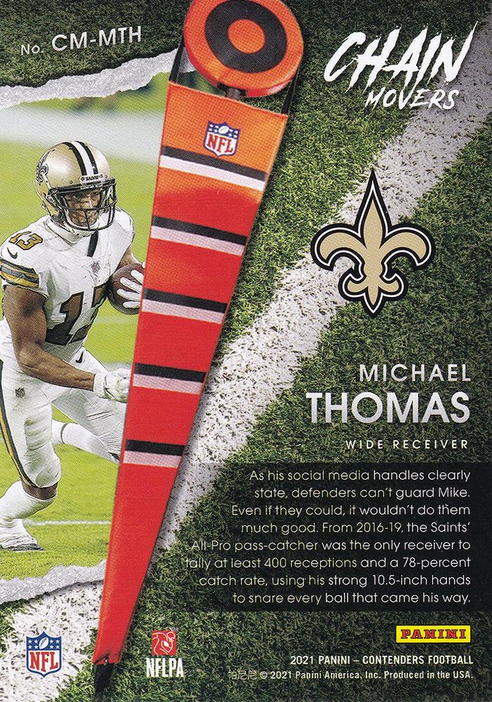 2021 Panini Contenders Chain Movers Michael Thomas CM-MTH New Orleans Saints