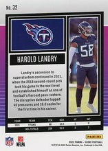 Load image into Gallery viewer, 2022 Panini Score Base Harold Landry #32 Tennessee Titans